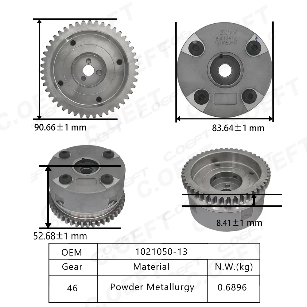 For Zotye T600 New Auto Parts Timing Gear VVT Timing Gear 1021050-13