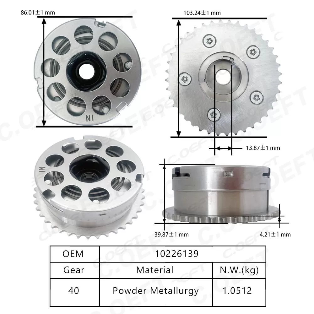 For SAIC Maxus G10 2.0T VVT Timing Gear (Intake) 10226139