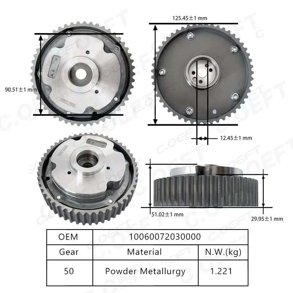 For Trumpchi GA5/2.0 High Quality VVT Timing Gear Camshaft Adjuster (Intake) 10060072030000 New Timing Chain Kit & Accessories