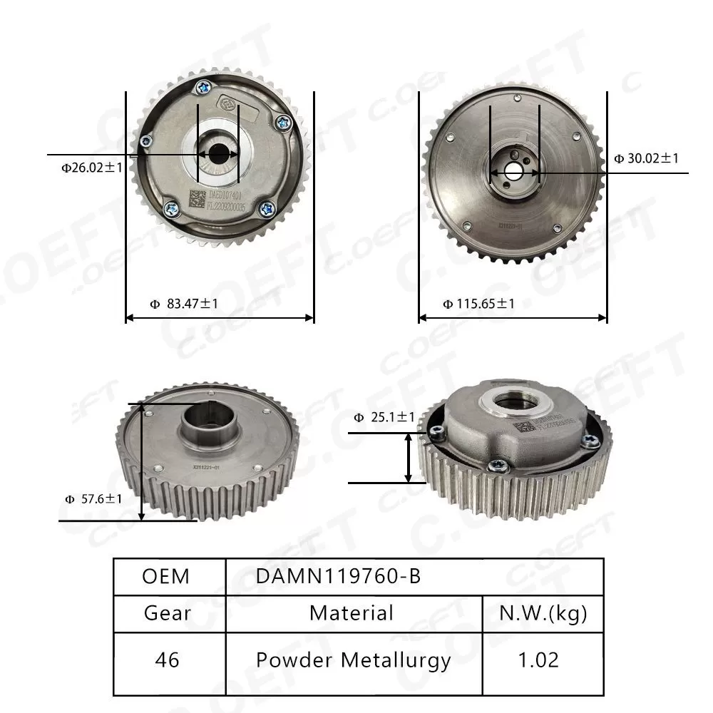 For Dongan Camshaft Adjuster DAMN119760-B