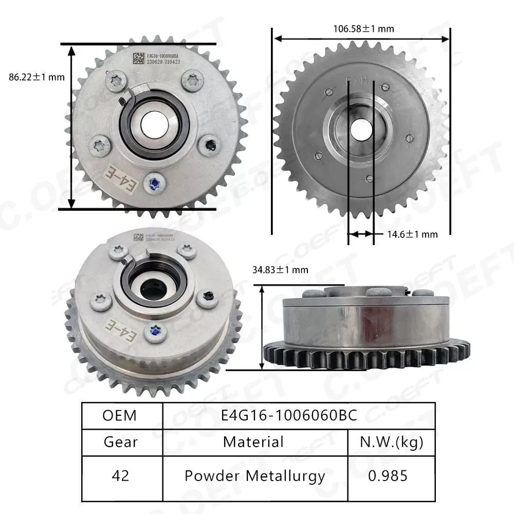 For Chery 4G16 Camshaft Adjuster E4G16-1006060BC BA (EXH)