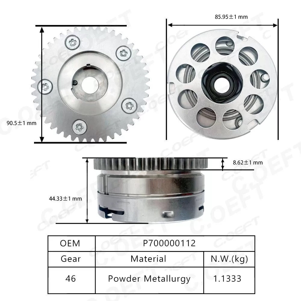 For Borgward BX7 Camshaft Adjuster P700000112