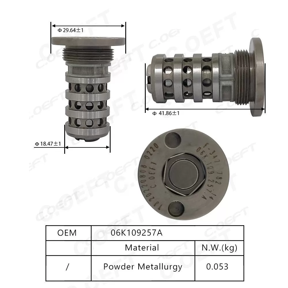 For Volkswagen  Solenoid Valve Centar Valve 06K109257A