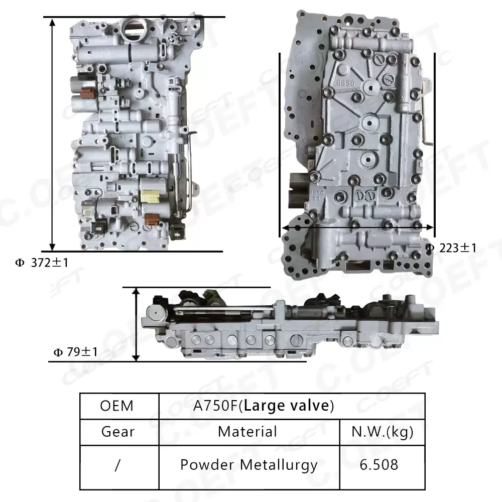 For toyota Transmission valve body assembly A750F (large Valve)