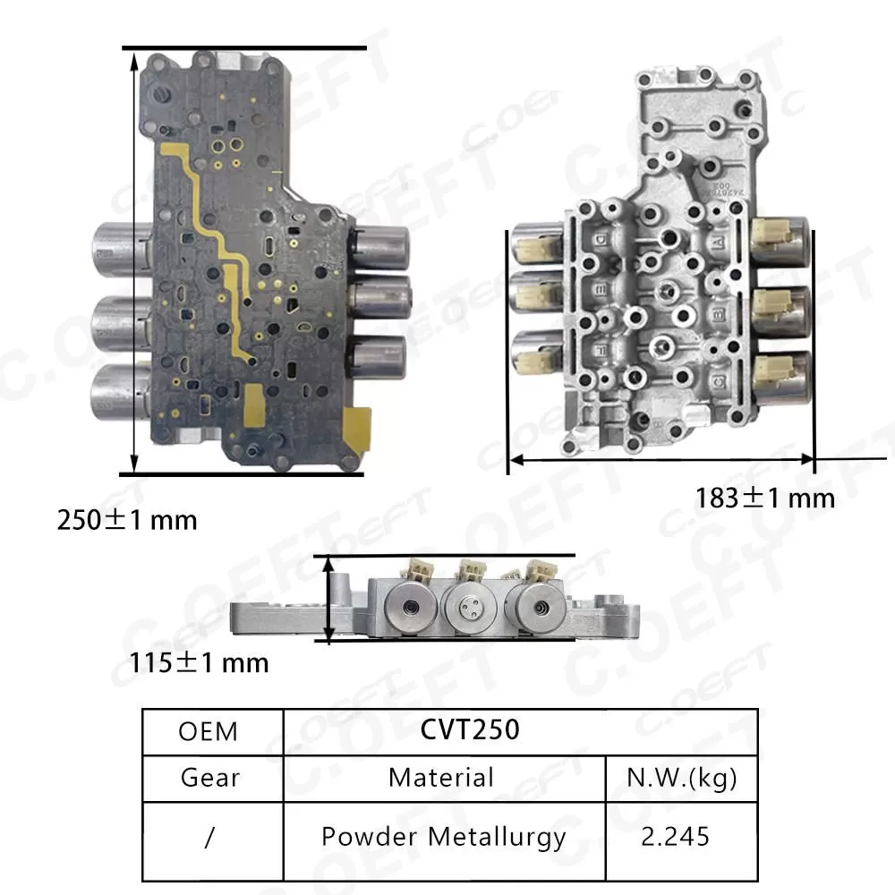 For Buick Transmission valve body assembly CVT250