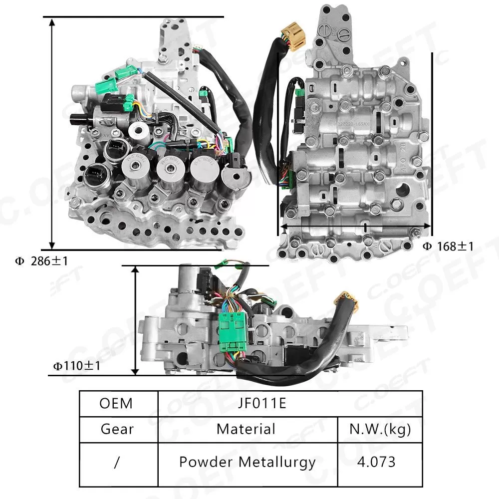 For Nissan Transmission valve body assembly JF011E CVT