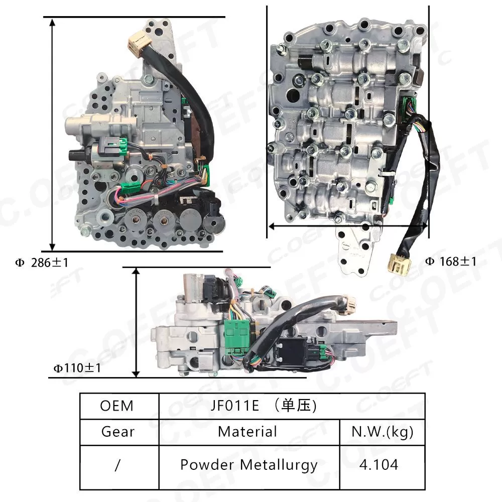 For Nissan Transmission valve body assembly JF011E CVT