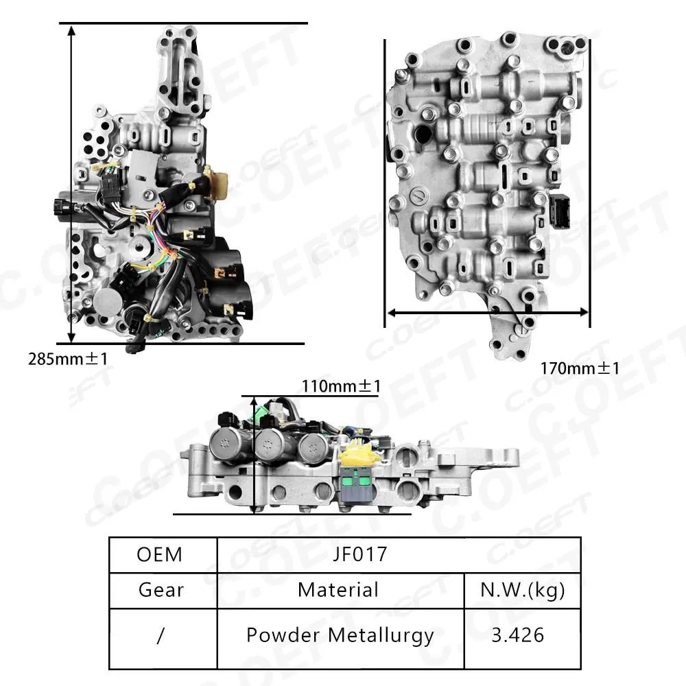 For Nissan Transmission Valve Body Assembly JF017 31705-28X2B