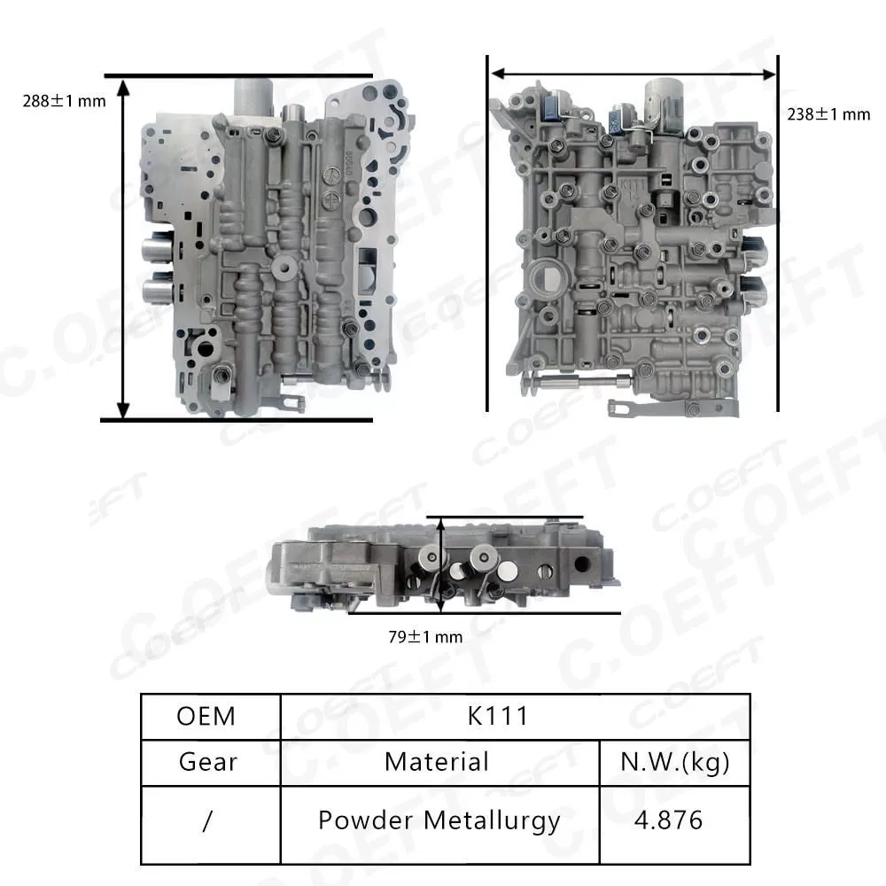 For Toyota Corolla Prado Transmission valve body assembly K111
