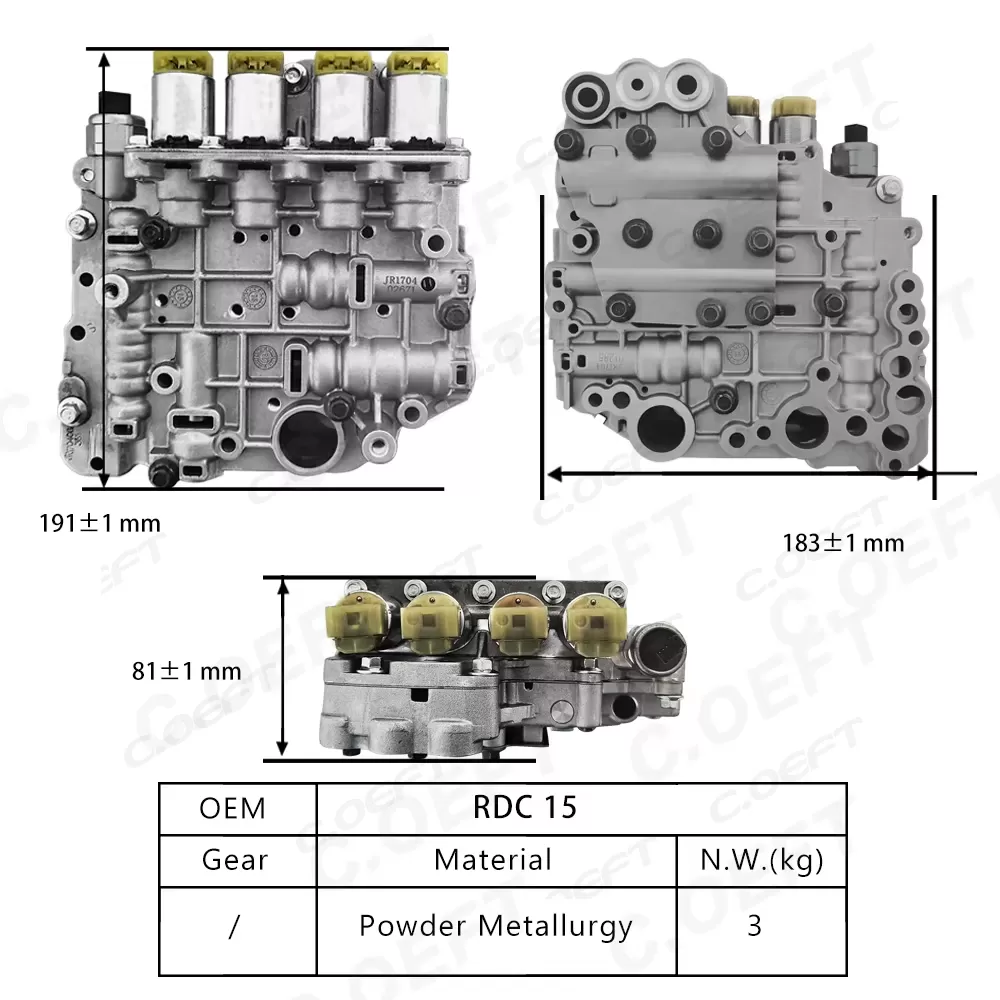 For Lifan Dongfeng Transmission valve body assembly RDC15