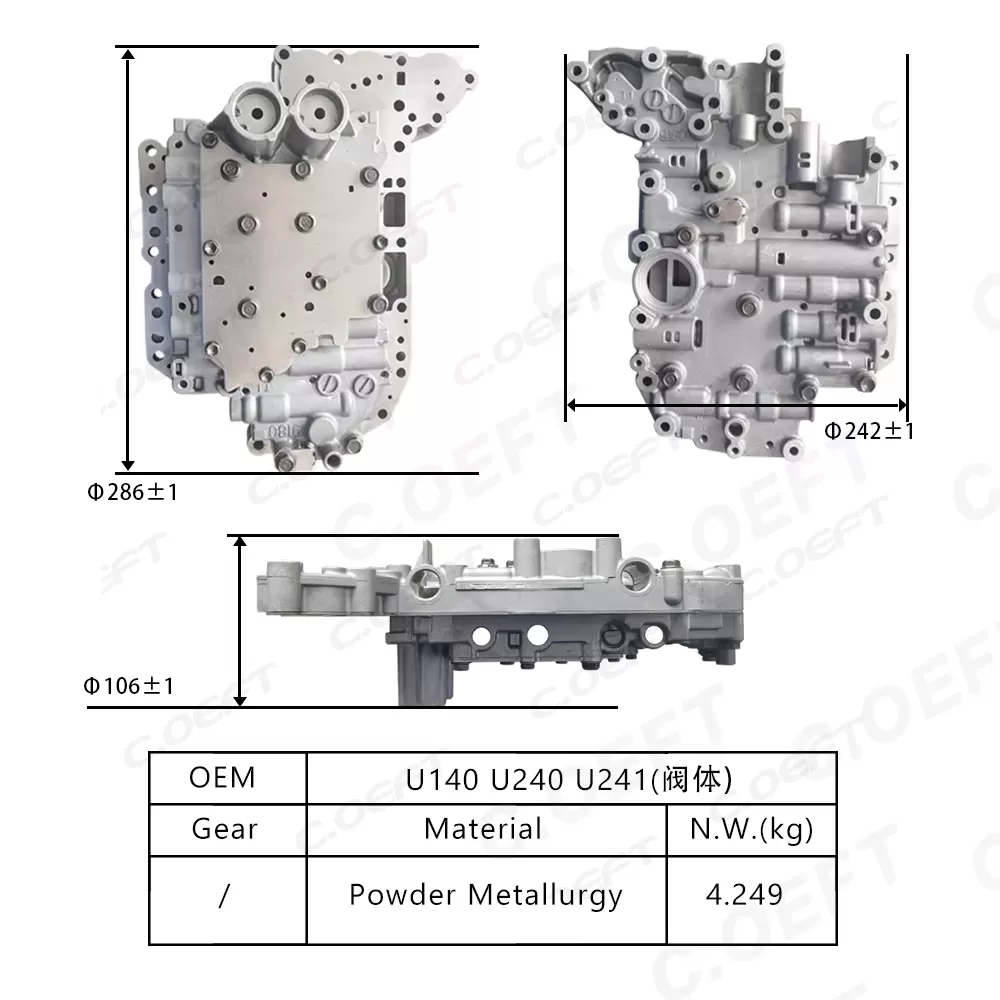 For Toyota Transmission valve body assembly U140 U240 U241