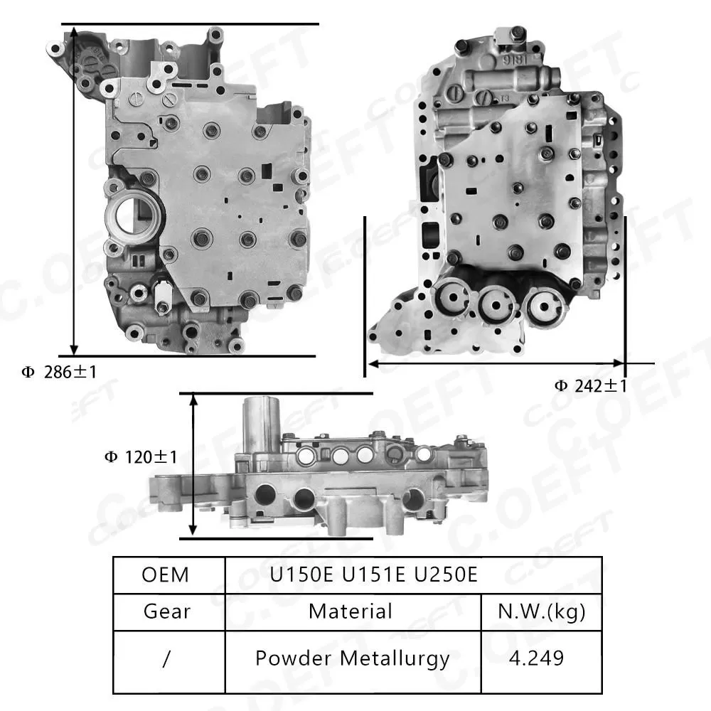 For Toyota Lexus Transmission valve body assembly U150E U151E U250E