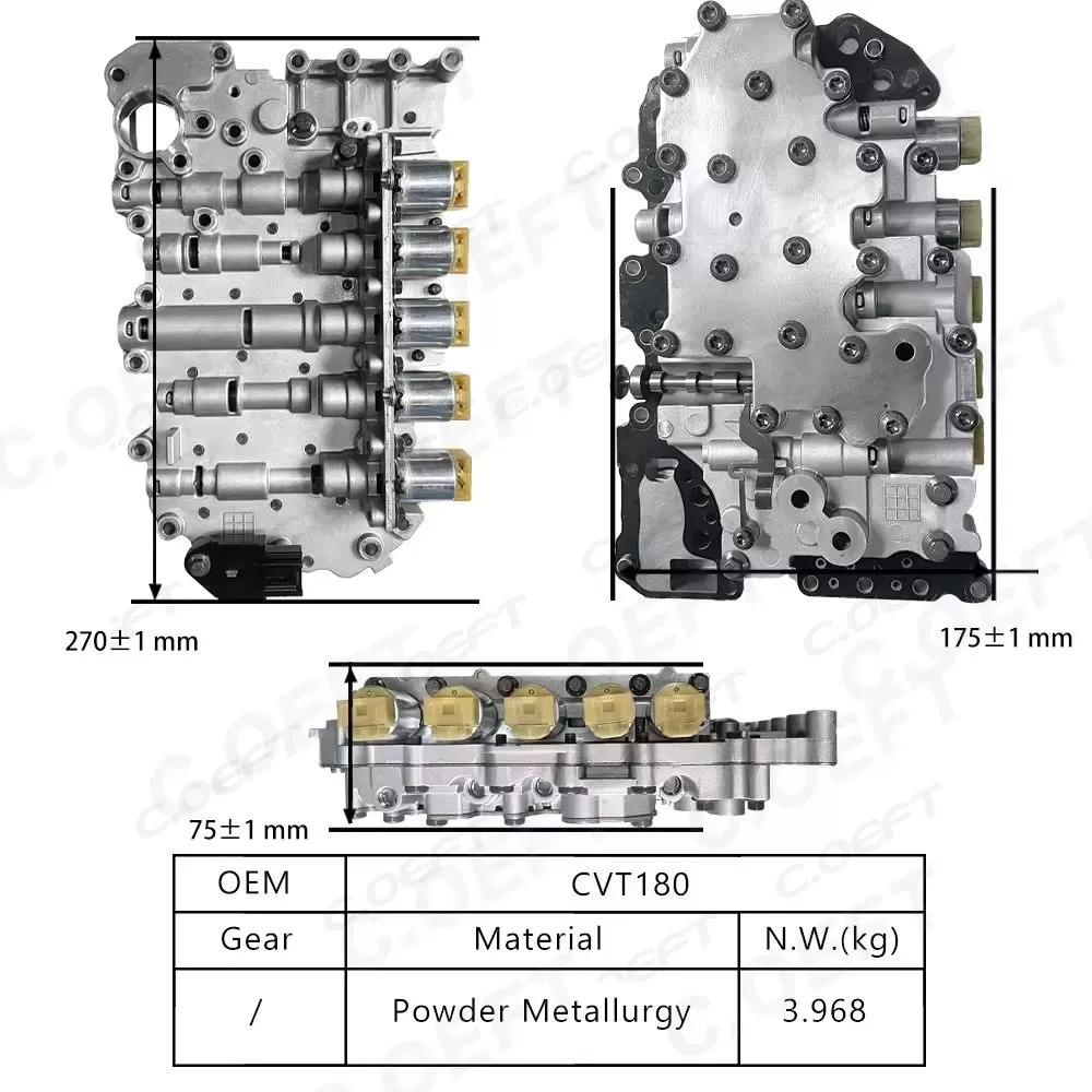 For MG Vehicles Transmission valve body assembly CVT180