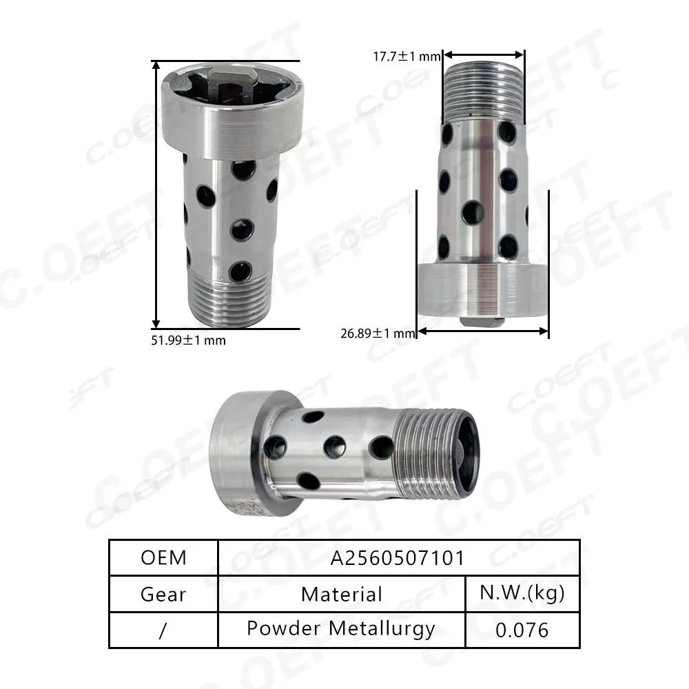 For Mercedes-Benz 256 Oil Control Valve Unit  New Factory Wholesale Oil Control Variable Valve Center Screw A2560507101