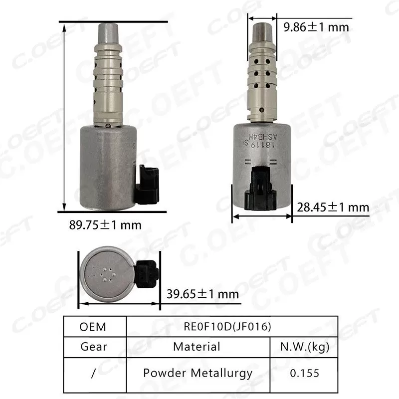 For Nissan Transmission Solenoid valve RE0F10D JF016