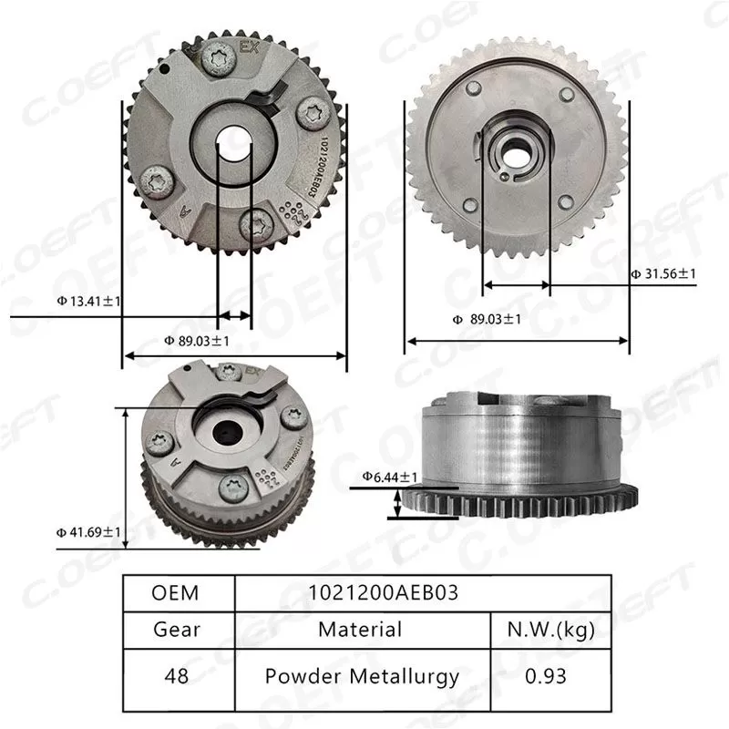 For Great Wall  Harvard 4B15  Timing Camshaft Sprocket 1021200AEB03