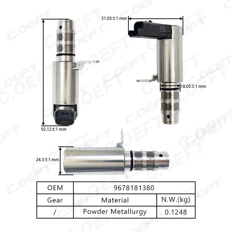 For Ford Peugeot and Citroen Engine Timing Oil Control Valve 9815631580 9678181380