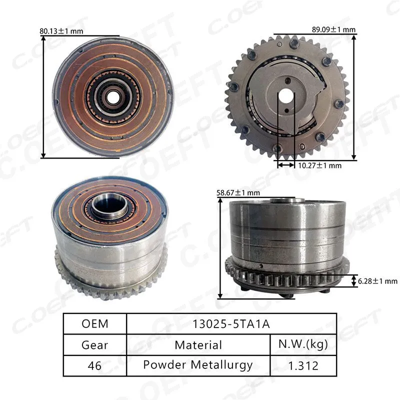 For Nissan VVT Timing Gear 13025-5TA1A 8 screws