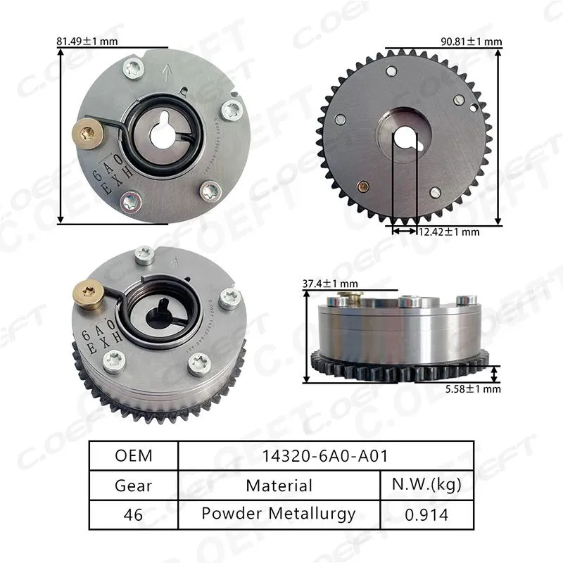 For Honda 1.5L VVT Timing Gear (Exhaust) 14320-6A0-A01