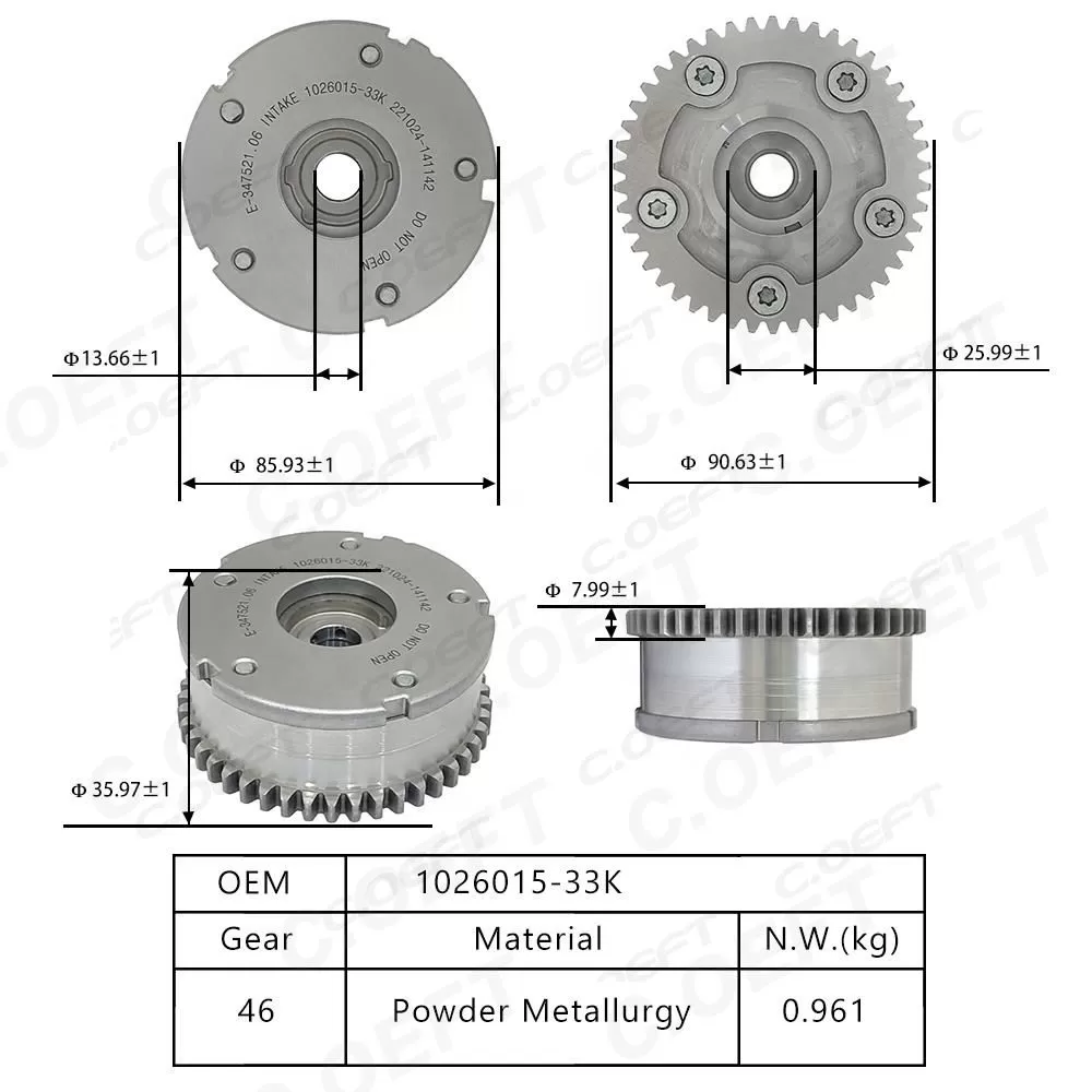 For Bestune X80 1.8T CA4GC18T Camshaft Adjustment Unit 1026015-33K