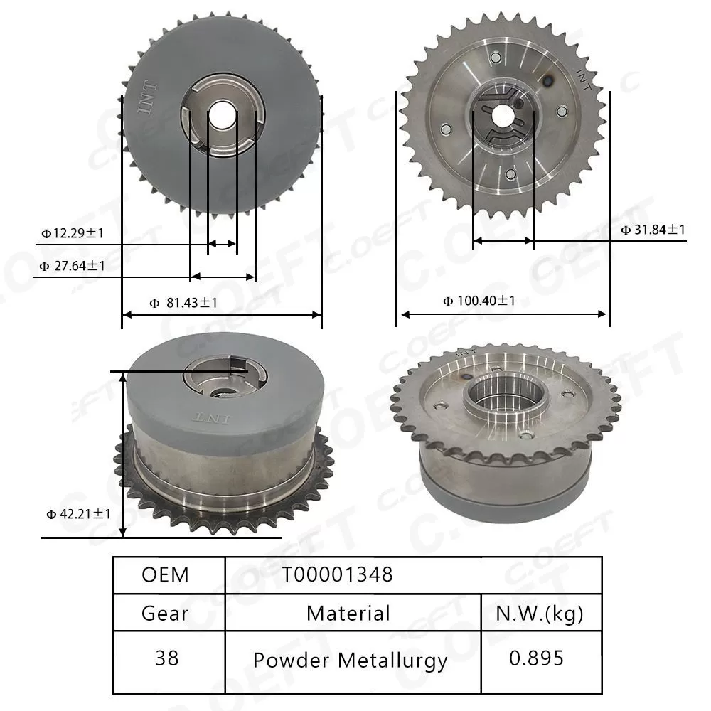 For BAIC A156T1 New Factory Wholesale Camshaft Adjuster Timing Gear Variable Valve Timing Gear T00001348