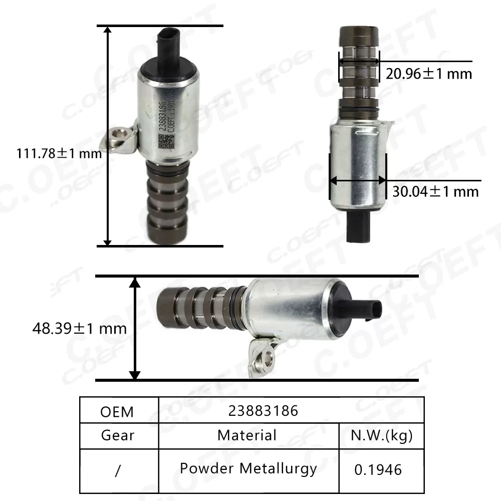 For Wuling Vehicles Wholesale New Factory Variable Valve Timing VVT Solenoid 23883186 Oil Control Engine Parts