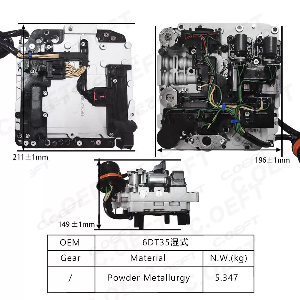 For BYD Transmission valve body assembly 6DT35/02E
