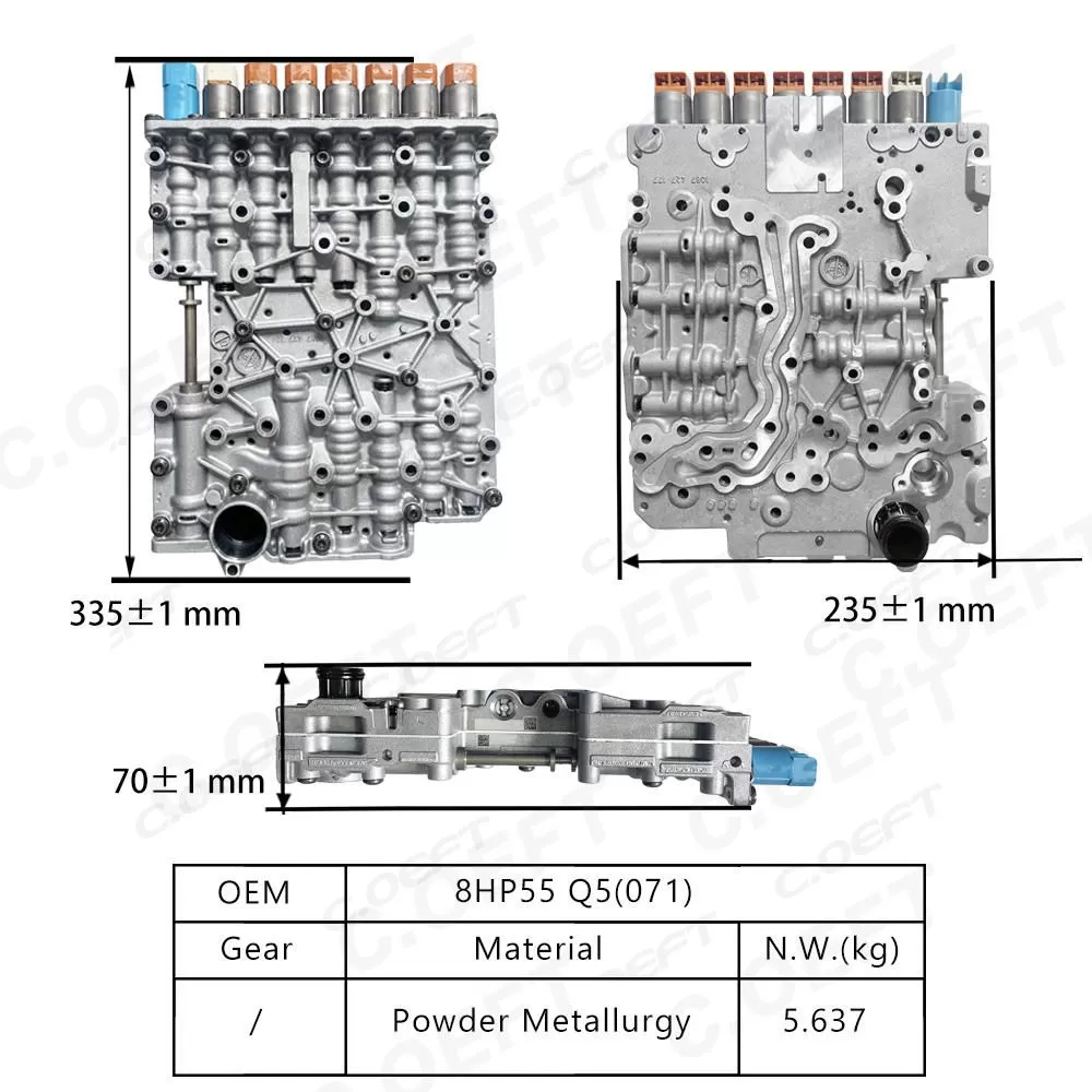 For BMW Transmission Valve Body 8HP55 Q5(071)
