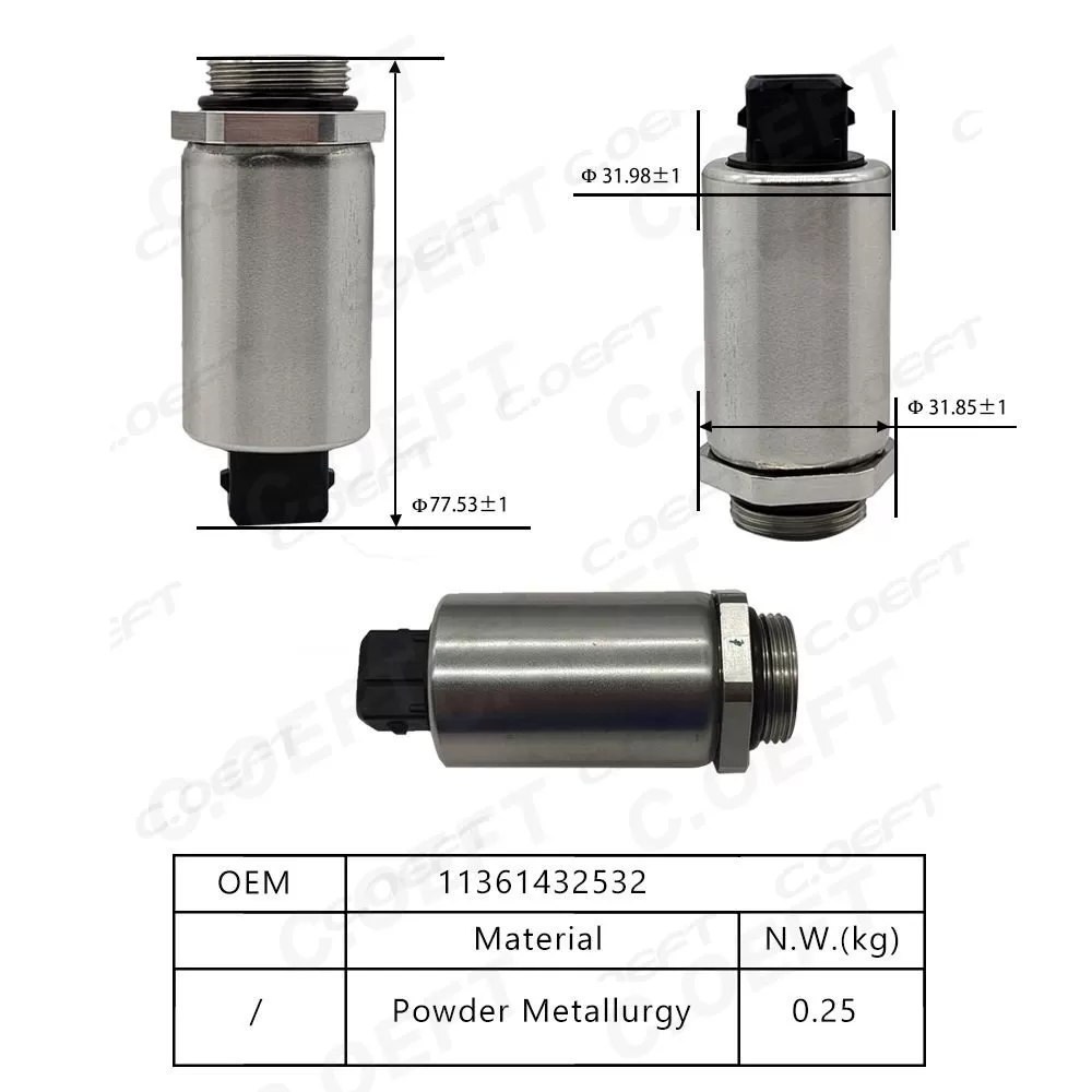 For BMW  Camshaft Adjuster Control Valve Engine Timing Oil Control Valve 11361432532