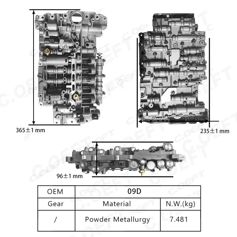 For Audi Transmission valve body assembly 09D