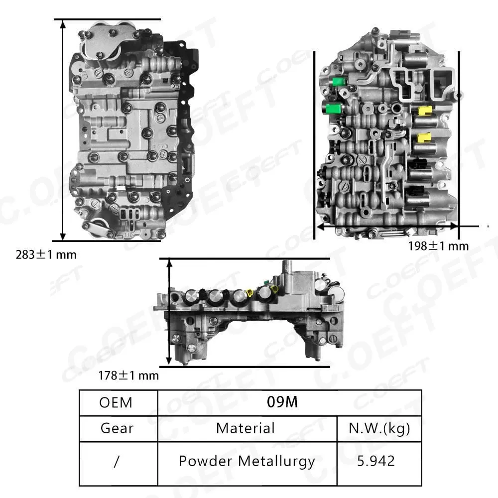 For Volkswagen Audi Transmission valve body assembly 09M