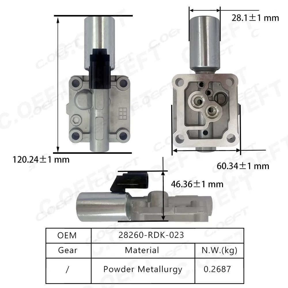 For Honda Acura Transmission Solenoid Valve 28260-RDK-023