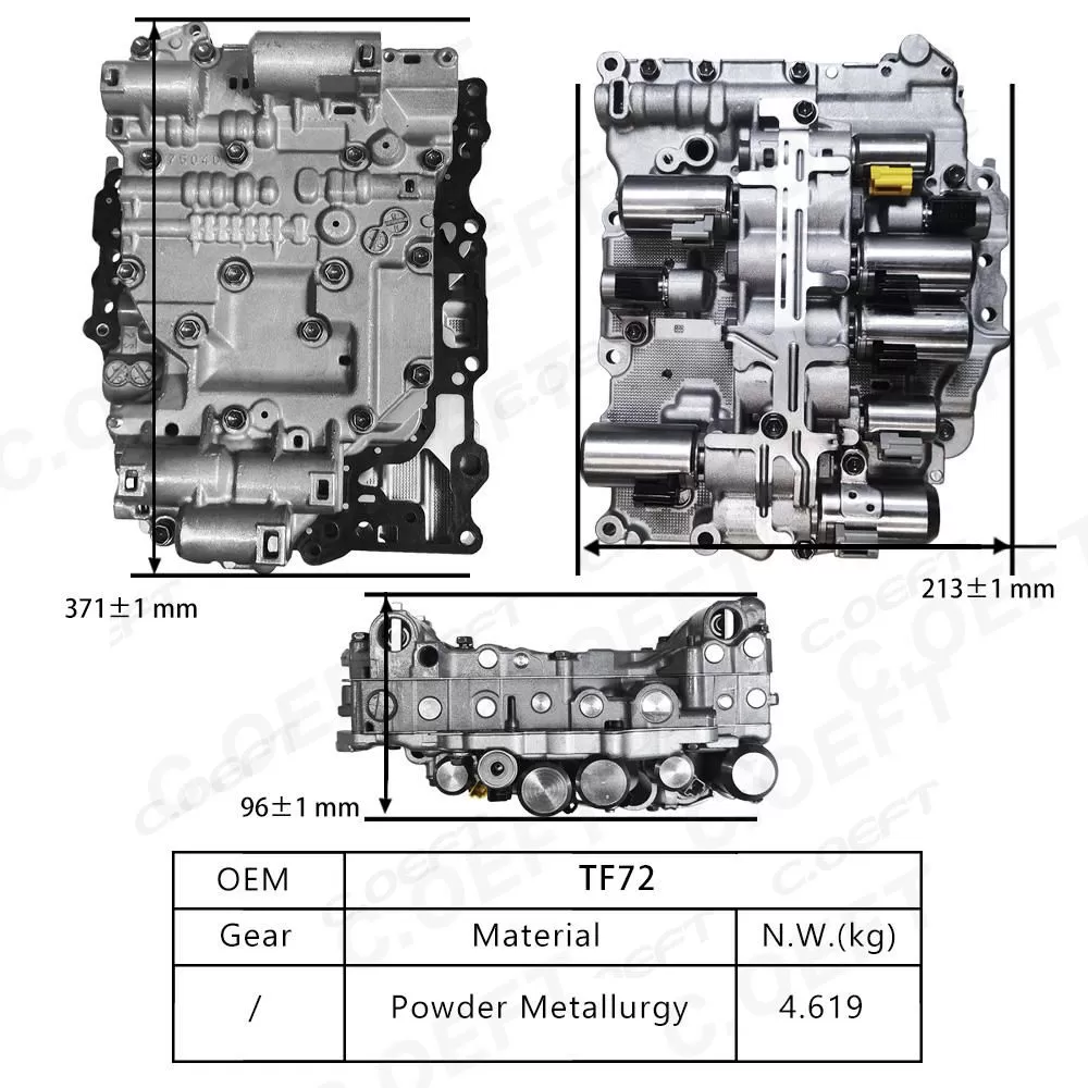 For Peugeot BMW Transmission Valve Body Assembly TF72