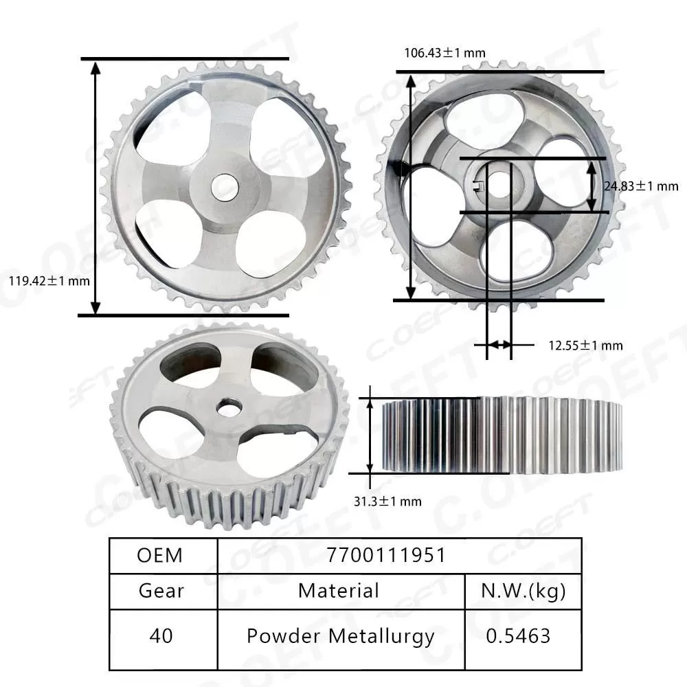 For Renault Timing Chain Kit 7700111951