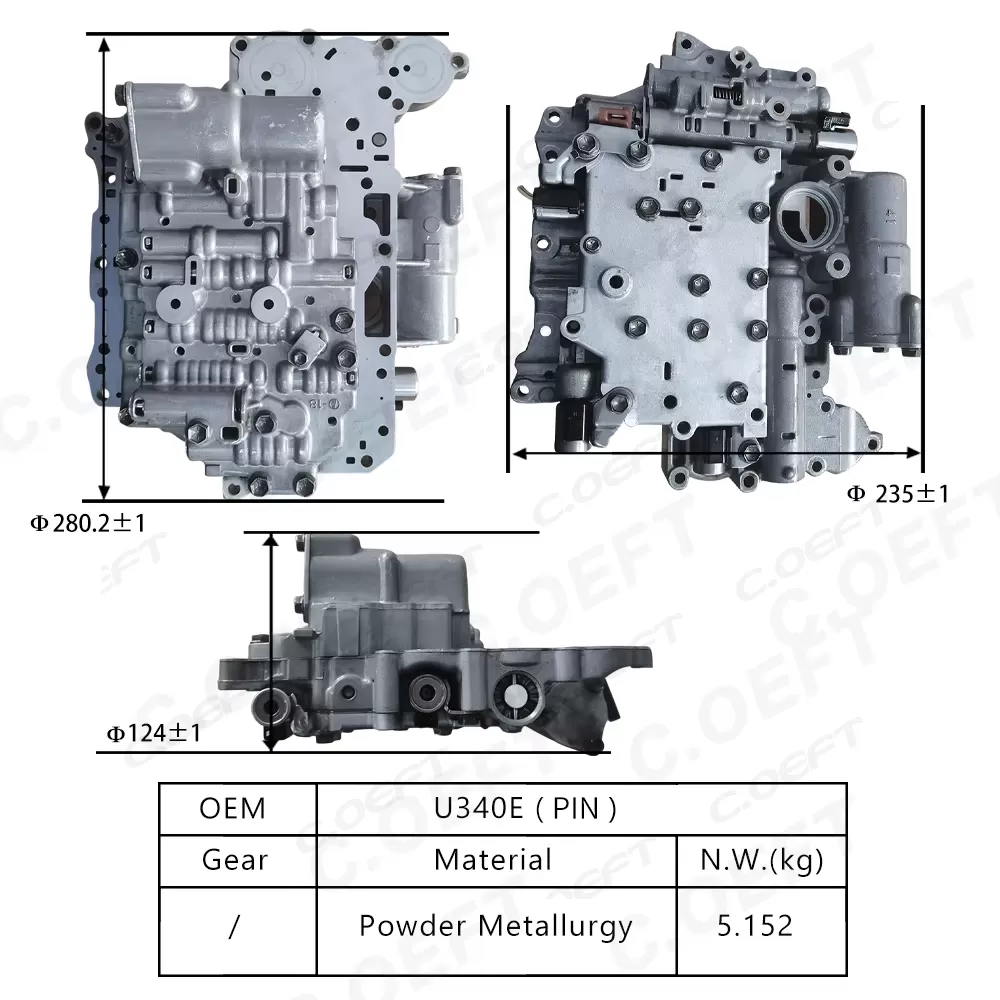 For Toyota Transmission valve body assembly U340E (9-pin)