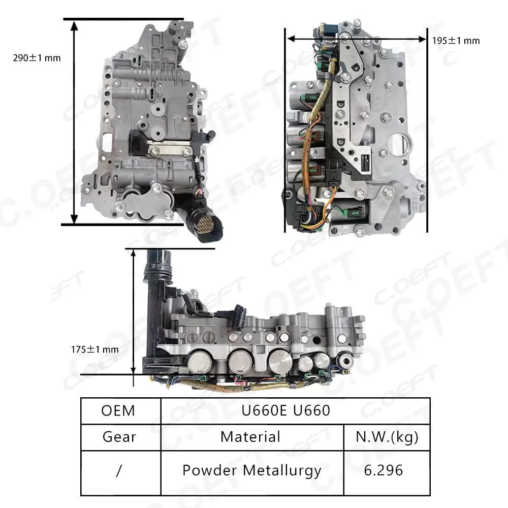 For Toyota Refabricated Transmission Valve Body Assembly U660E U660