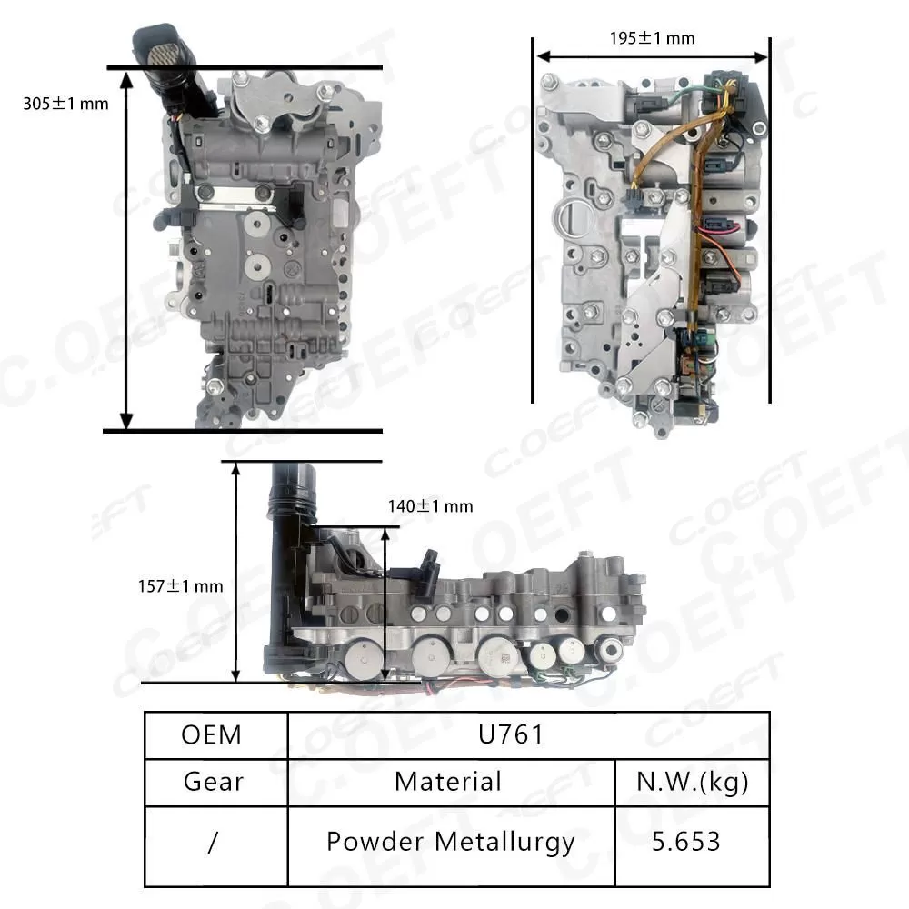 For Toyota Highlander Transmission Valve Body Assembly U761
