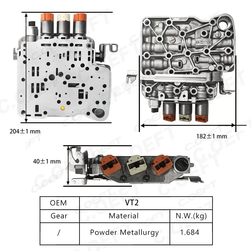 For Mini Cooper BYD Haima Geely GS M3 Transmission valve body assembly VT2 VT3