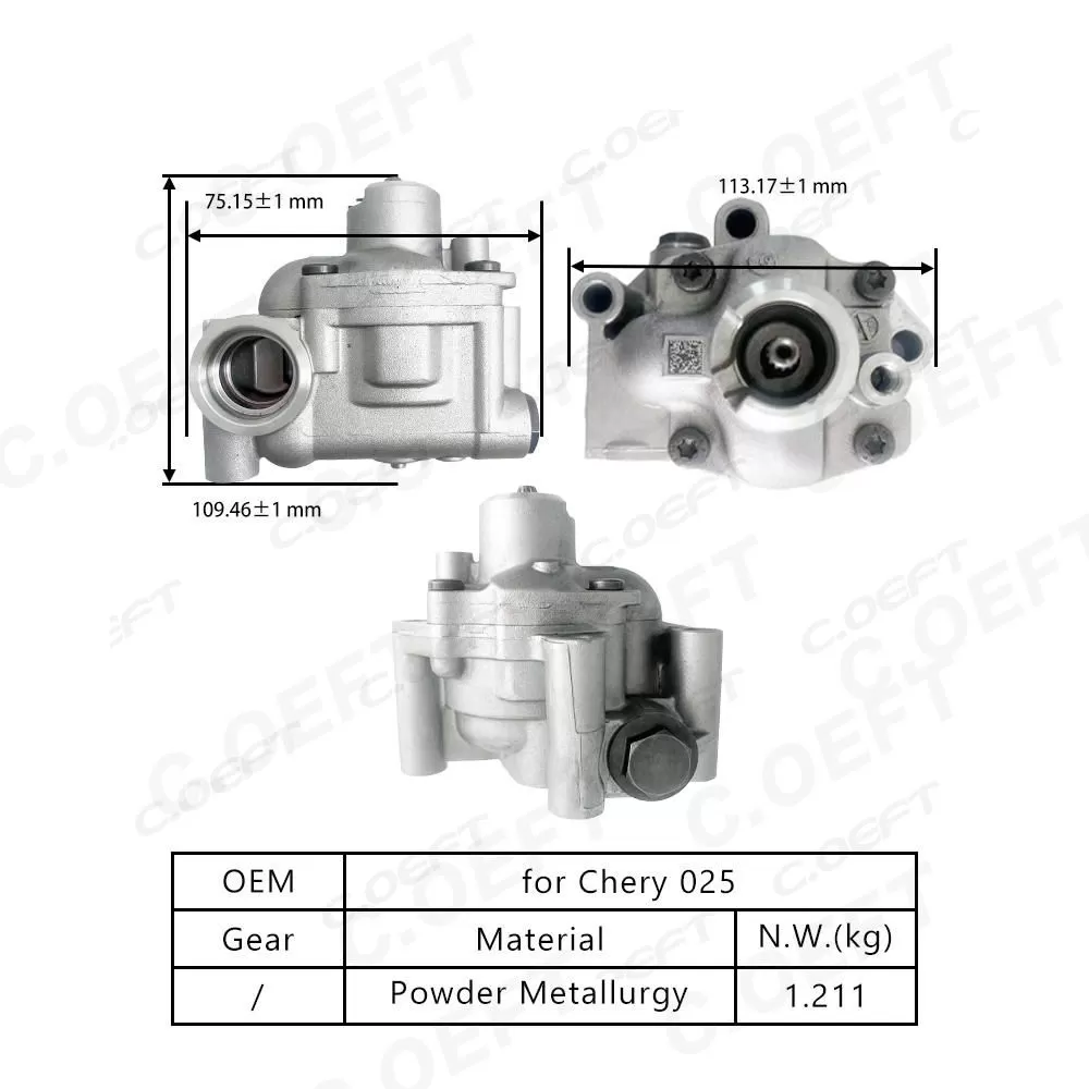 For Chery Vehicles High Quality Refabricated 025 Transmission Oil Pump Specifically Designed