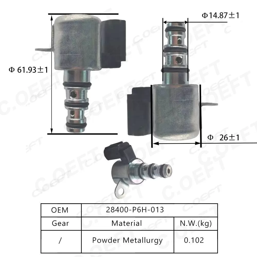 For Honda Gearbox Solenoid Valve 28400-P6H-013 28400-P6H-003