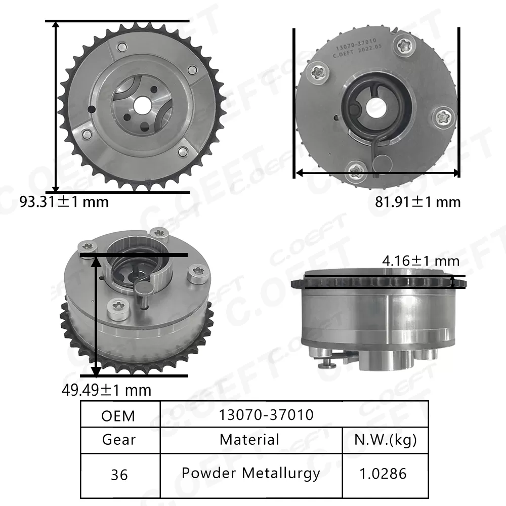 For Toyota 1ZR 2ZR Camshaft Timing Gear 13070-37010