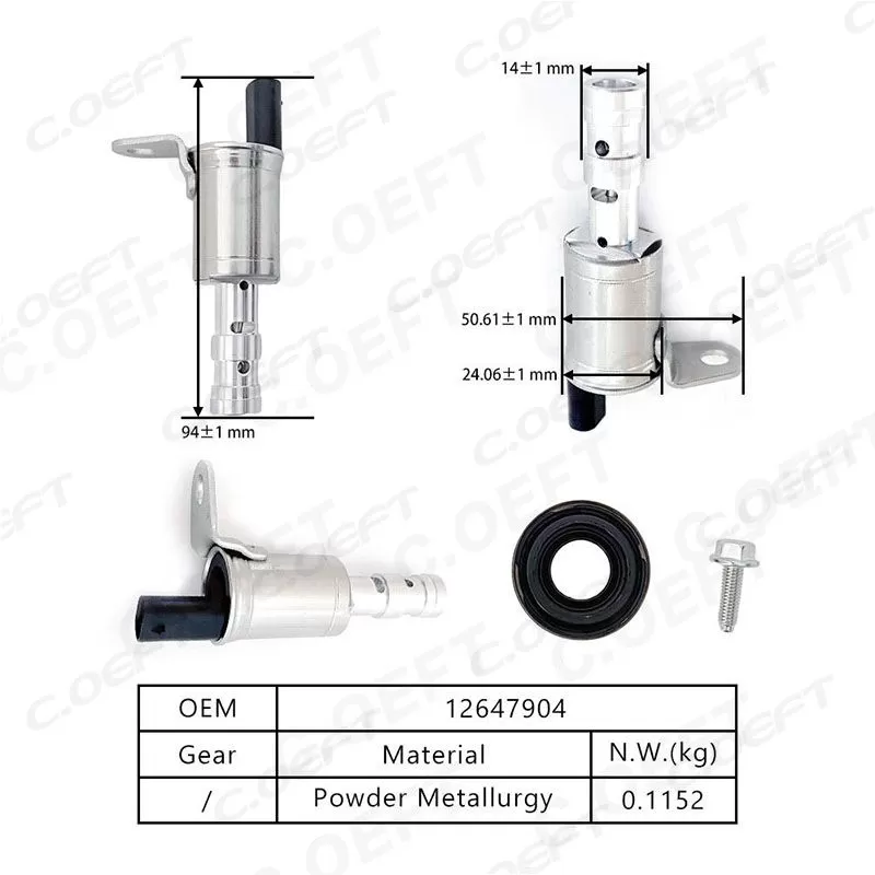 For General Motors Chevrolet New Auto Parts Engine Oil Control Variable Valve Timing VVT Solenoid 12647904