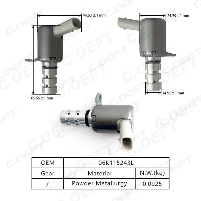 For Audi Vehicles  New Variable Valve Timing VVT Solenoid 06K115243L 06K115243S Engine Oil Control