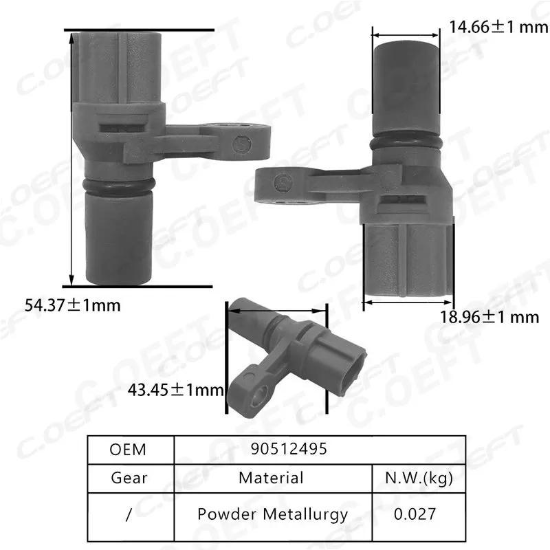 For Chevrolet Buick Crankshaft Refabrication Transmission Speed Sensor 90512495