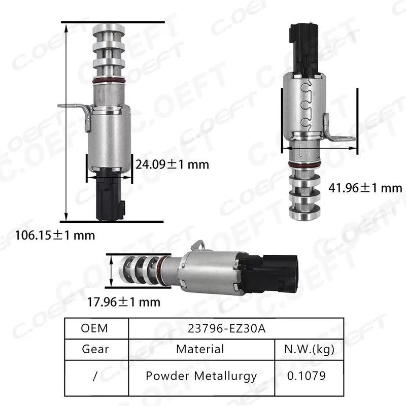 For Nissan Vehicles New Factory Wholesale Variable Valve Timing VVT Solenoid Valve 23796-EZ30A Engine Oil Control