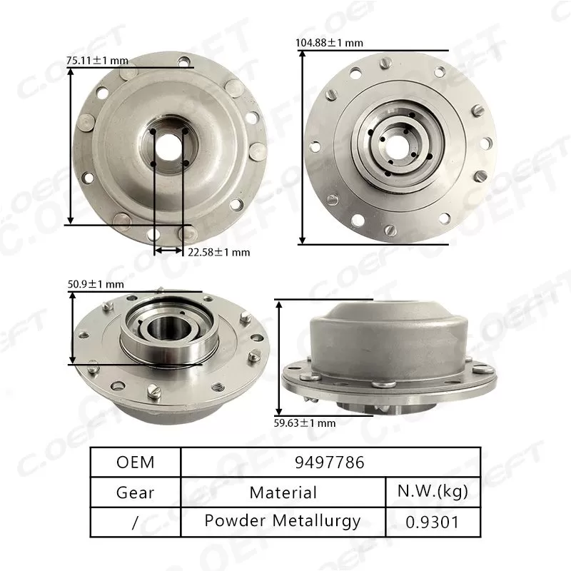 برای ولوو 2.9/E52 (2001-2007) دنده زمانبندی VVT (اگزوز) 9497786