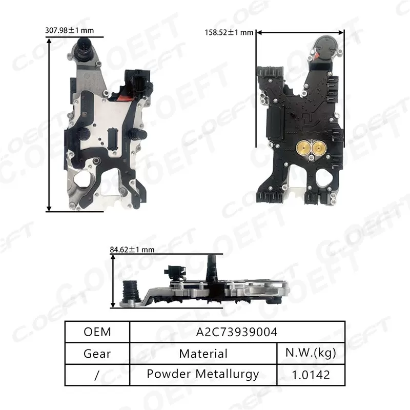 For Mercedes-Benz 724 7GDCT Transmission Control Unit TCU TCM 5-pin A2C73939004