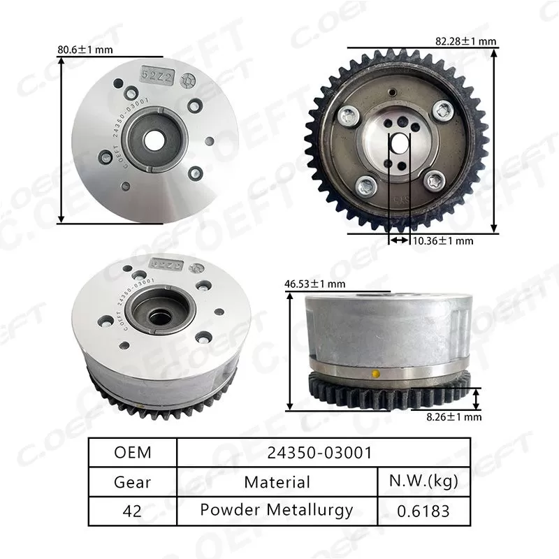 برای هیوندای کیا VVT تایمینگ دنده (مصرف) 24350-03001