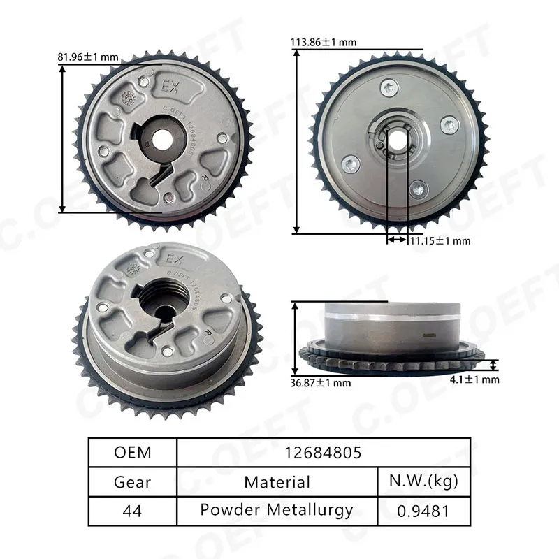 برای چرخ دنده تایمینگ کادیلاک 3.0 VVT وارداتی (اگزوز R) 12684805