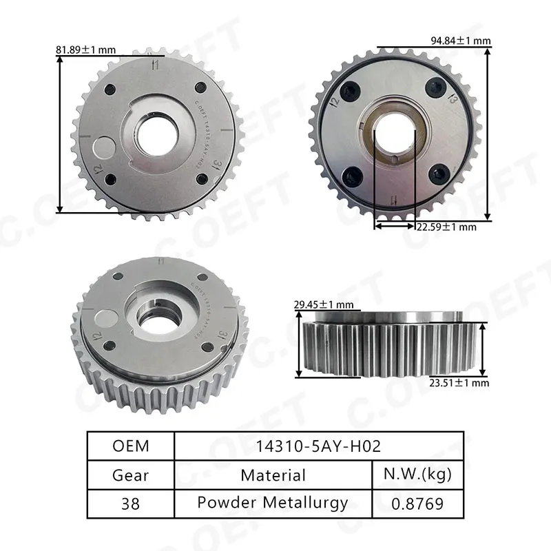 برای چرخ دنده تایمینگ هوندا لینگپای VVT (مصرف) 14310-5AY-H02